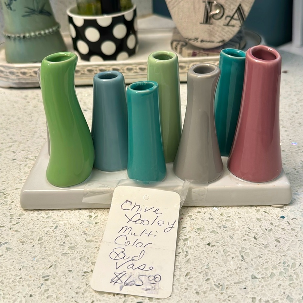 Chive Pooley Multi Color Bud Vase